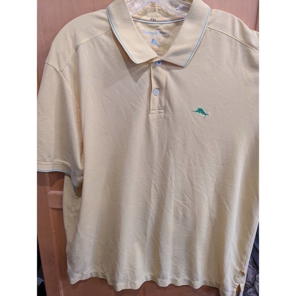 TOMMY BAHAMA Men's Polo Shirt Size XL yellow - Picture 2 of 4